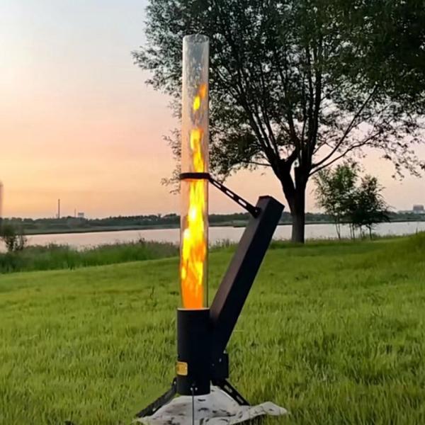 Biomass Pellet Burning Stove Garden Patio Heater Portable Modern Wood Stoves