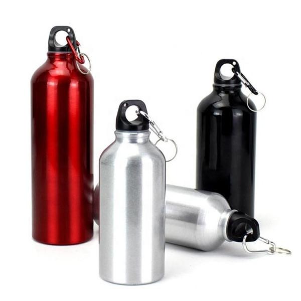 750mL Water Bottles With Carabiner Portable Aluminum Water Bottle Leakproof Water Jug For Hiking Travel Outdoor Sports Gym Fitness