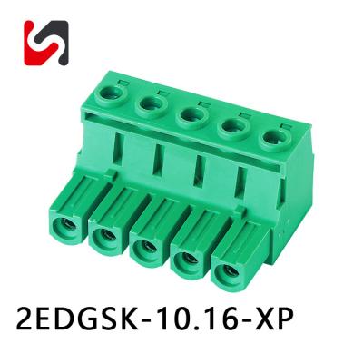 SHANYE BRAND 2EDGSK-10.16 600V 65A de boa qualidade grande corrente 10.16mm blocos terminais ligáveis feminina com fornecedor ul