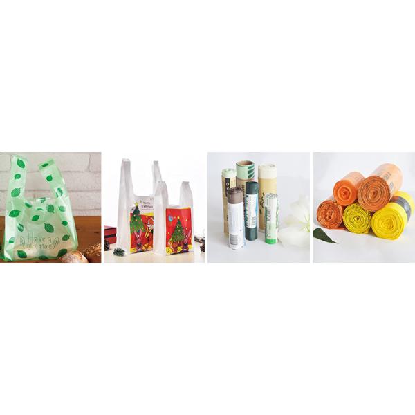 Bagease Bagplastics Biodegradable polythene cassava grocery bio carry degradable plastic bag corn starch shopping bags