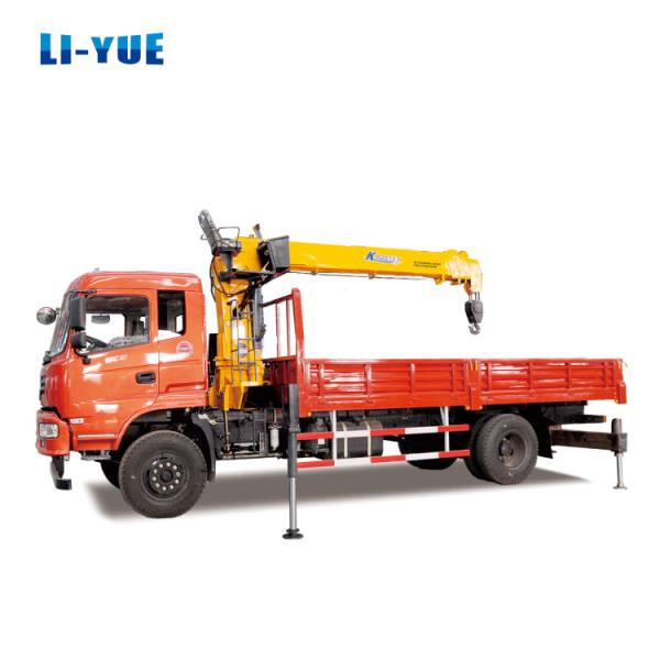 Mobile Stiff Arm Truck Mounted Crane 6.3 Ton With Hengli Hydraulic Pump