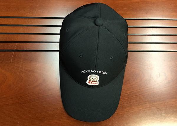 Metal Buckle 6 Panel Baseball Cap Long Strap Embroidery Logo Curved Brim Custom Twill Cotton Blank