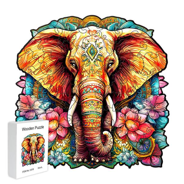 Wooden Puzzle Brain Teasers Toy Colorful 3D Irregular Jigsaw for Children's Education