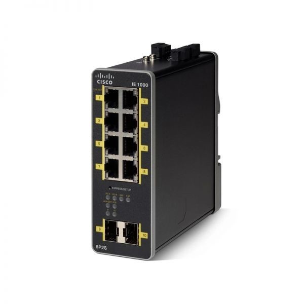 IE 1000 8P2S LM Cisco Industrial Ethernet 1000 Switches GUI-ориентированный L2 PoE Switch