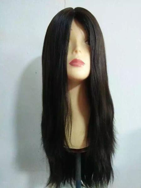 Real Russian/Slavic Virgin European Hair 16  Jewish Wigs Big Layer Silky  Straight Natuarl Color
