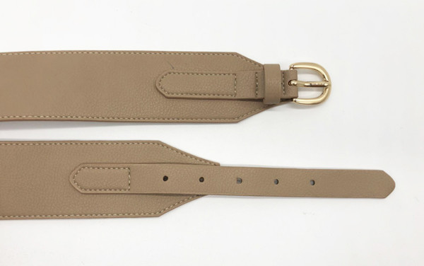 2 широкого дюйма пояса талии пояса кожи Faux s женщин „высокого с пряжкой Pin