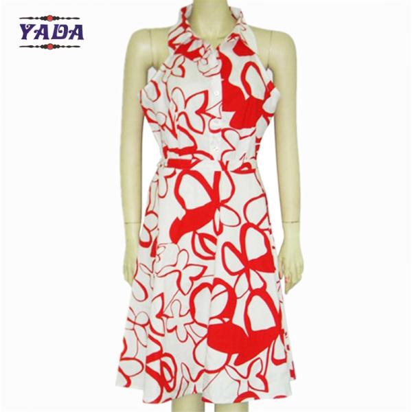 Летний элегантный без рукава горячий стиль печать девушки платья дамы женские ужин вечеринка футболка платье в дешевой цене
