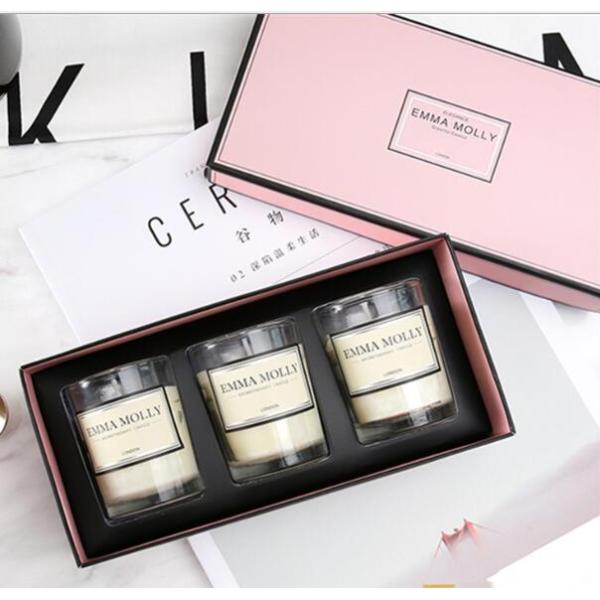 Cajas de embalaje para velas sin humo de aromaterapia fina Impresión 4C CMYK a medida