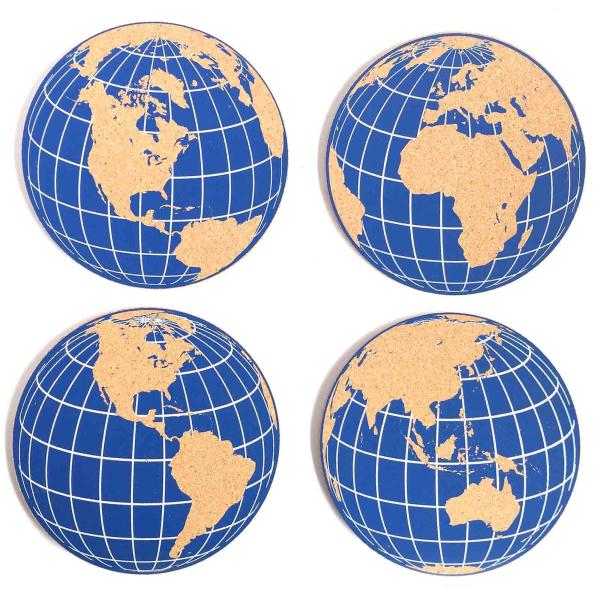 inodoro antiusura do mapa do curso de 30x30x0.5cm Cork Push Pin World Map