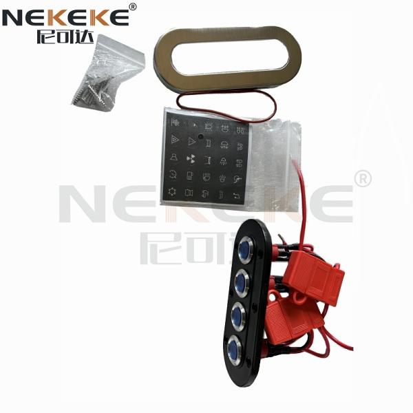 IP65 Waterproof Marine Rocker Switch Panel , Boat Switch Panel With USB Charger