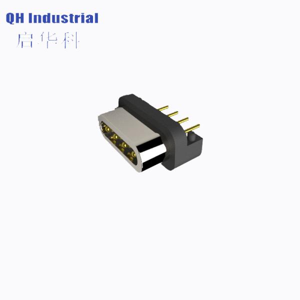 4Pin 2.54mm Pitch Male and Female 1Amp 2Amp Spring Force 500gf Magnetic Pogo Pin Connector