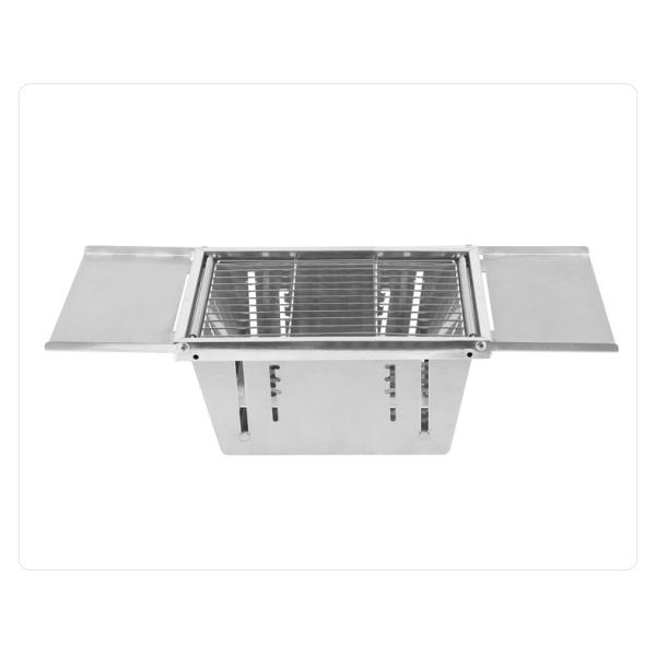 Overheating Protected Stainless Steel Portable Carbon Burning Stove for Outdoor BBQ