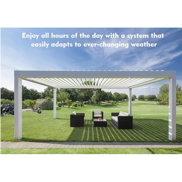 DIY современная пергола моторизованные жалюзи модные выдвижные жалюзи крыша биоклиматическая пергола