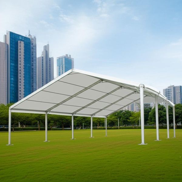 12m Width A Frame Marquee with 200 X 120 X 4mm 4-channel Main Profile and 2.6m Side Height