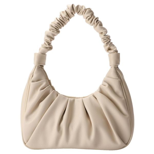 PETITE SIMONE Shoulder Handbag for Women Fashion Ruched Shoulder Hand Purse Sofii Clutch Hobo Bag Trendy Purse for Lady