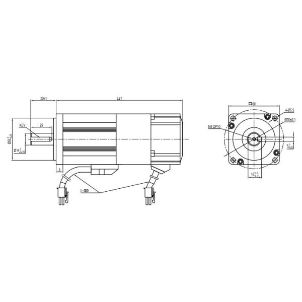 Мотор сервопривода 60mm Dc низшего напряжения 24V 48V высокой эффективности безщеточный