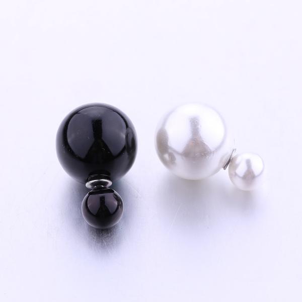 Hot Selling Paragraph Candy Color Round Ball Earring Double Side Shining Stud Earrings Big Acrylic Earrings For Women