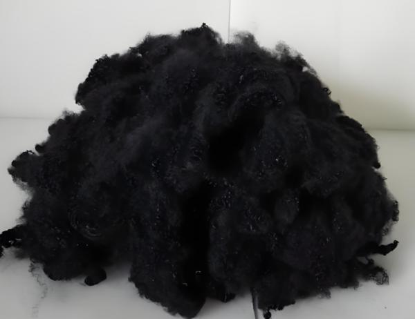 Grapa acrílica negra de 3Dx51mm para tela de piel artificial y pelo sintético
