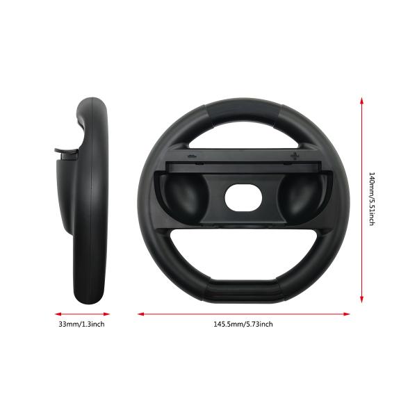2 in 1 Durable ABS Steering Wheels for Nintendo Switch 2 Joy-Con Racing Game Controller
