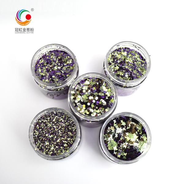 Makeup Chameleon Loose Glitter Eye Pigment For Eyes Stars Rhombic ODM