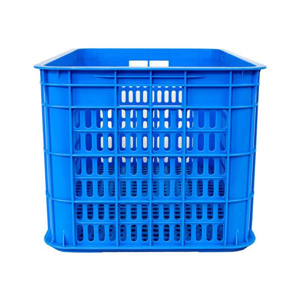Customized Logo HPDE Plastic Turnover Storage Crate Box for Fruits and Vegetables