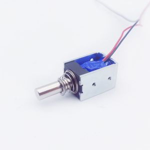Fast Switching Speed Stroke 3mm DC 8V Mini Push Pull Bistable Solenoid