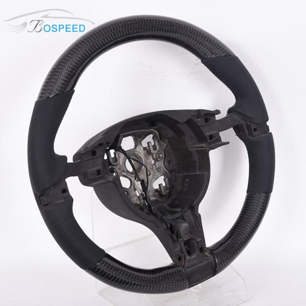 Matte Black Custom Porsche Carbon Fiber Steering Wheel 12K Twill Weave