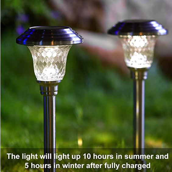 Modern 1.2V 16.5Inch Waterproof LED Solar Garden Lights