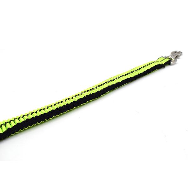 Blue / Yellow 6 Foot Dog Leash , Anti Shock Stretchy Strong Bungee Dog Leash