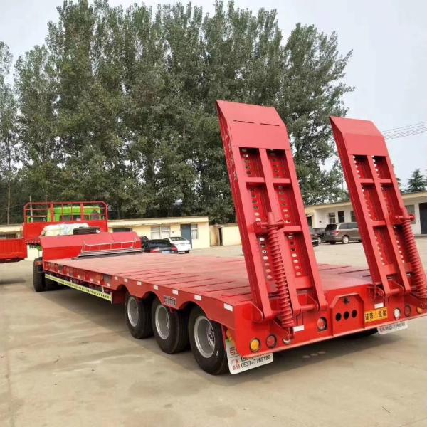 Hydraulic Used Lowbed Semi Trailer Good Condition 120 Ton 100 Ton 40 Ton