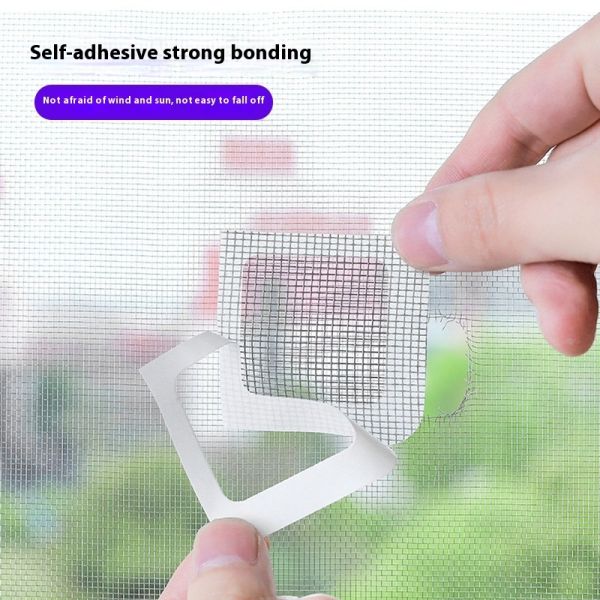 Self-Adhesive Screen Repair Patch Cuttable Long Strip Mosquito Net Repair Tape Plastic Bags