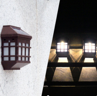 70 Ra Color Rendering Index Solar Wall Lamp for Courtyard and Garden Street Lighting