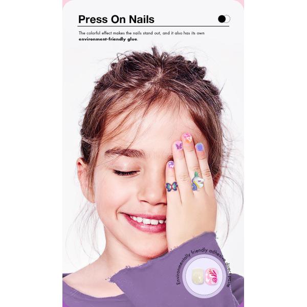 Chic DIY Nail Art Kit For Pretend Play Preschool Girls Environment Friendly