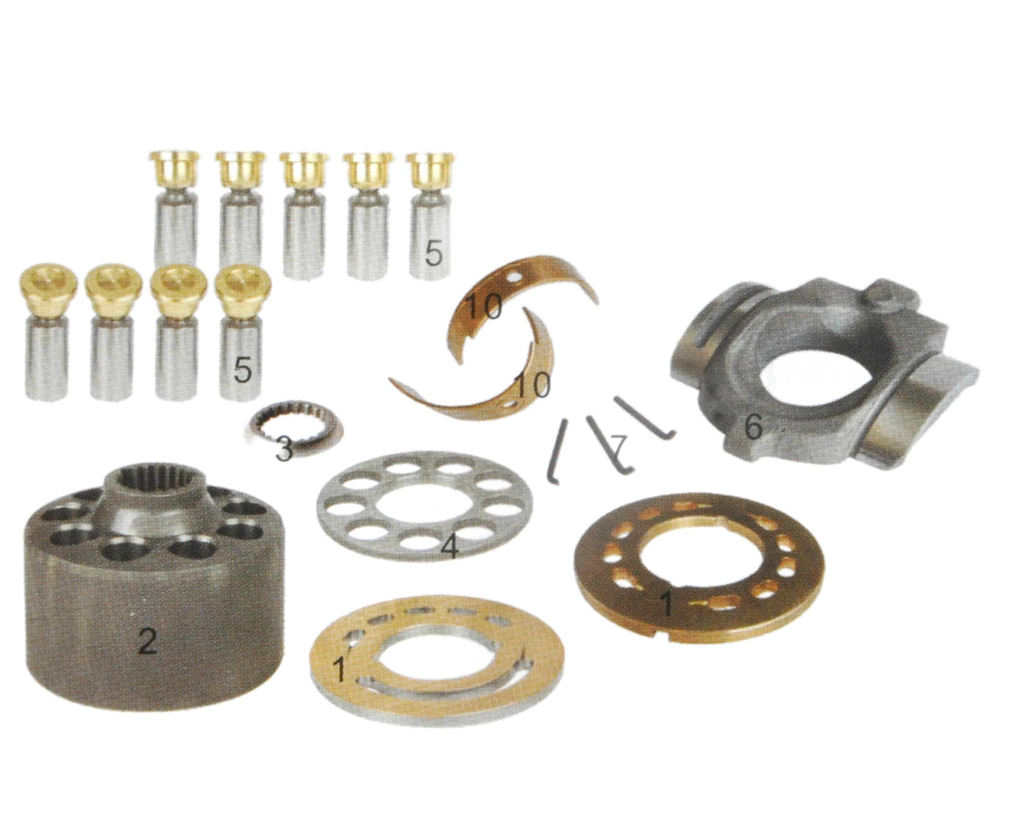 Excavator Hydraulic Parts M2X63 SK100-3 SK120 R150 R130-5 R1300LC-3 DH150 Hydraulic Pump Cylinder
