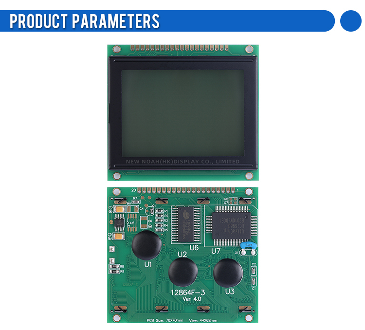Grey Film InduStrial Grade STN LCM12864F-3 T6963C UCI6963C Graphics Module LCD Display 6800 Parallel Port