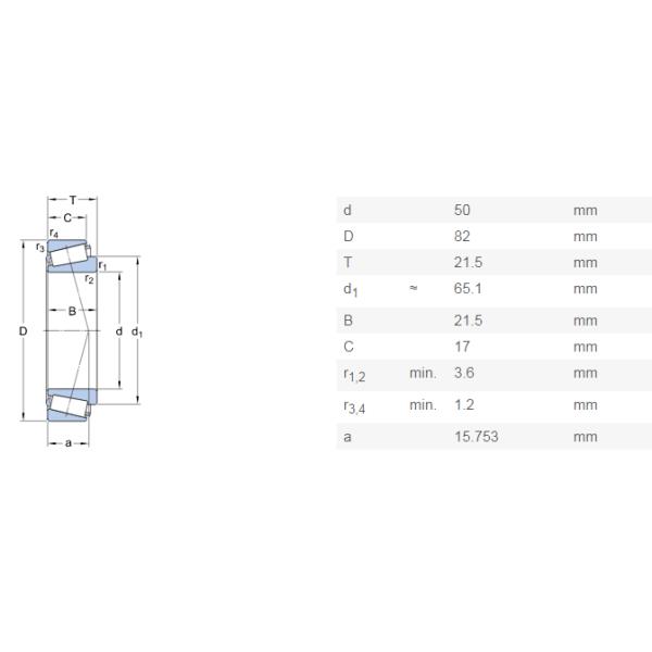 Bore 1.9685 Inches 50.0mm Precision Tapered Roller Bearings JLM104948/JLM104910