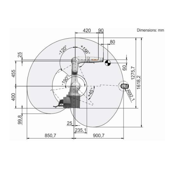 7 Axis Robotic Arm Kuka LBR Iiwa 14 R820 CR With CNGBS Welding Positioner For Welding Robot