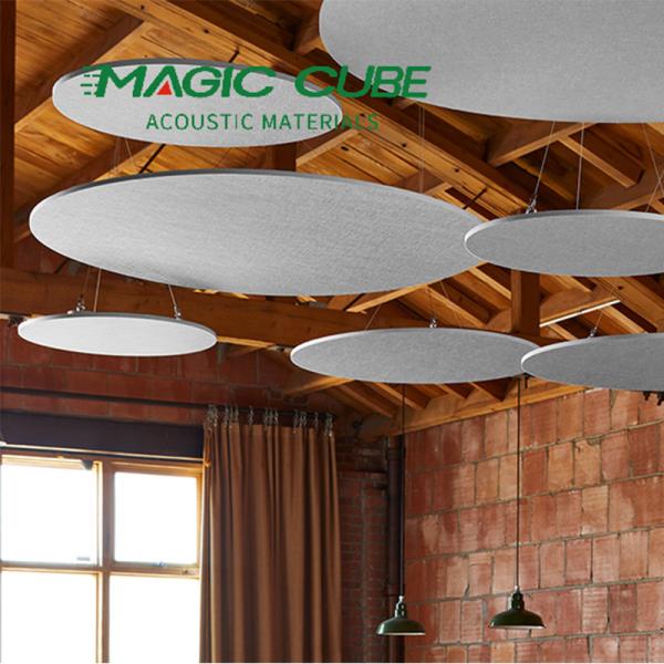 Colorful Polyester Fiber Hanging Ceiling Sound Panels For Office Building