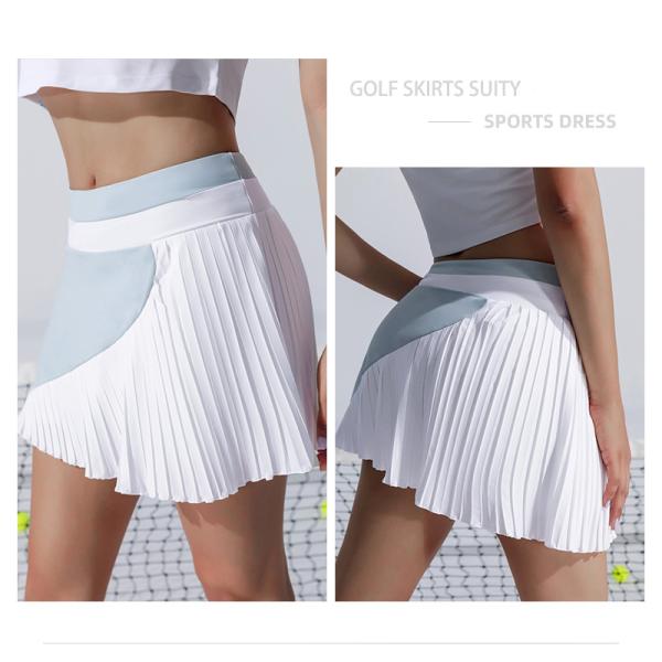 Светлый - гольф голубых женщин одевает анти- бадминтон тенниса слепимости плиссировал дам юбки