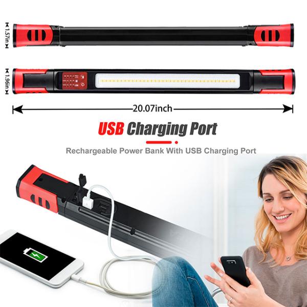 2500 Lumens Magnetic LED Inspection Light for Car Maintenance and Emergency Situations