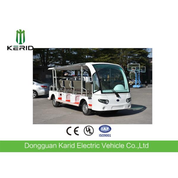 Standard Electric Sightseeing Bus With Four Wheels Hydraulic Braking System
