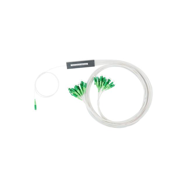 divisor de acero 1x32 de la fibra óptica del tubo de 0.9m m con el conector del LC APC