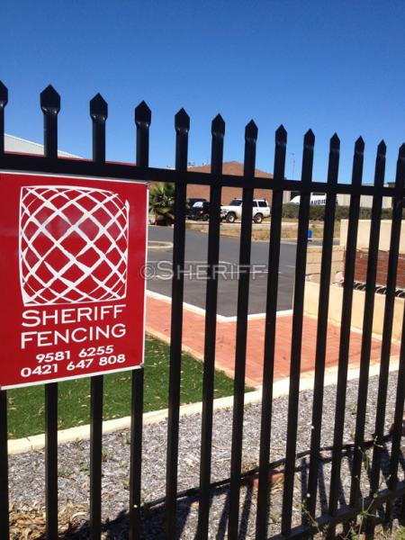garrison Fence Steel Tubular 2100mm x 2400mm spear 25mm x 25mm