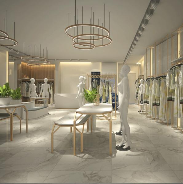 Various Shapes Commercial Display Cabinet , Wooden Display Units For Retail