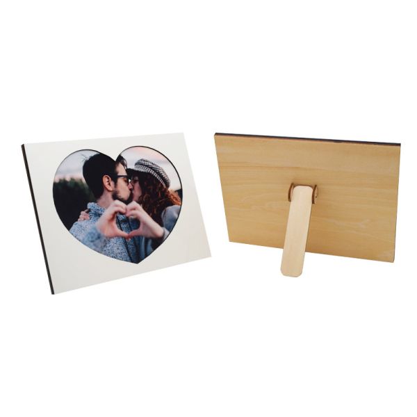 Vintage Blank Sublimation MDF Photo Frame With Printable Matte Cardboard Custom Wood Frames
