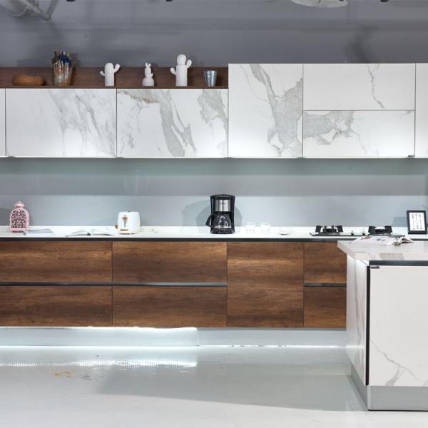 9mm Particle Board Modern Wood Kitchen Cabinets Units Full Set Home Design