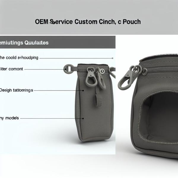 OEM Service Custom Cinch Pouch featuring Cold Shoulder Sleeve Style