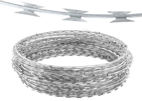 Concertina Galvanized Airport Fence Coil Mesh Cbt-65 Single Stainless Steel Razor Barbed Wire