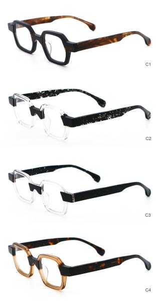 Retro Moda Personalidade Óculos Ópticos Acetato Quadro Unisex MR 98022