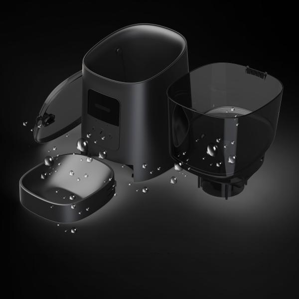 Plastic Smart Pet Feeder 600ml Automatic Cat Feeder Wifi 110V-240V